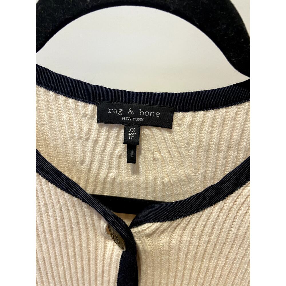 Rag And Bone Nancy Cardigan In Ivory Size Xs - image 3